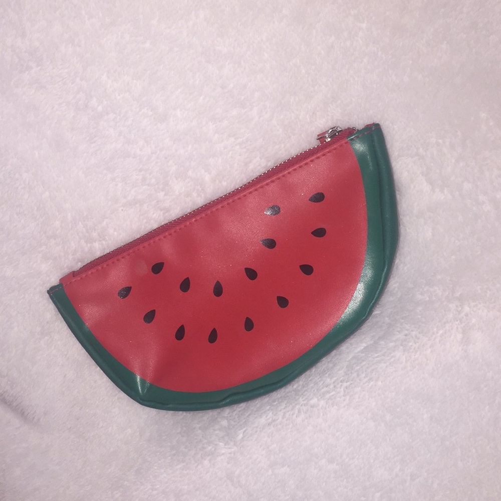 Watermelon makeup bag